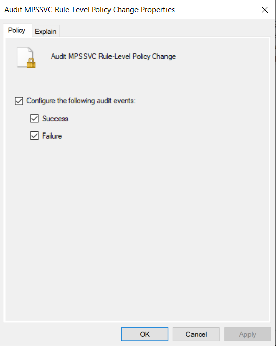 What2log windows firewall setting changed